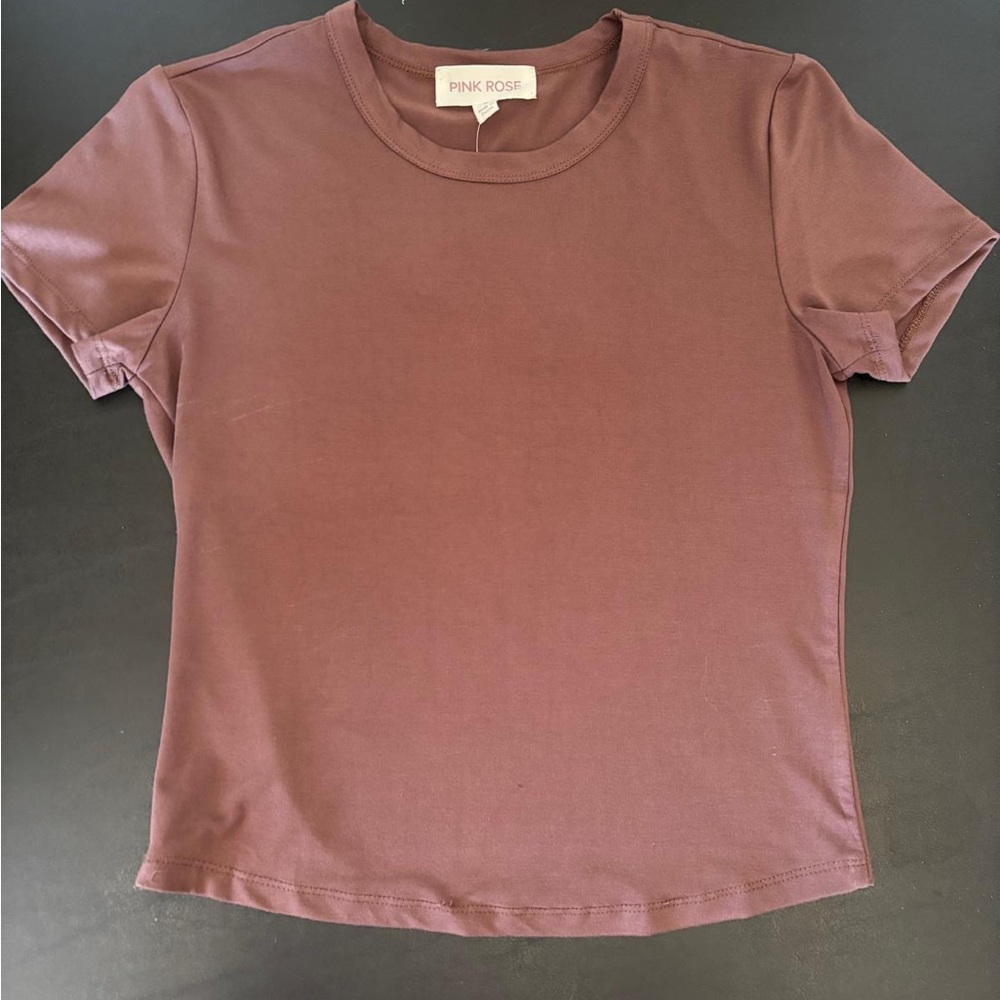 Pink Rose Dusty Pink Short Sleeve Tee NWT